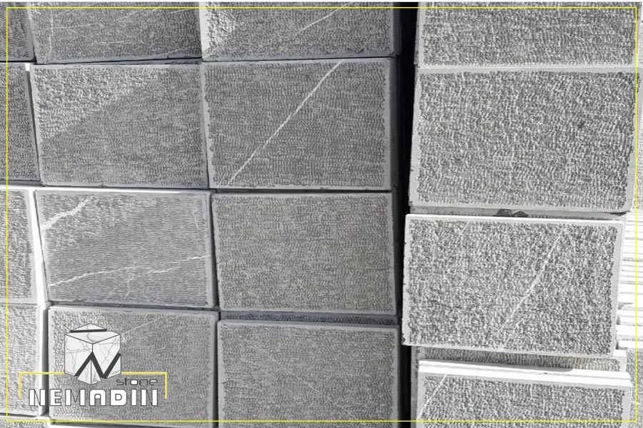 سنگ مرمریت لاشتر تیشه ‌ای دوتیشه