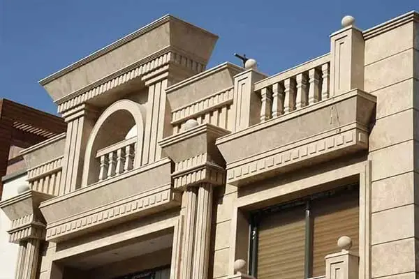 سنگ تراورتن کاشان برای نمای ساختمان