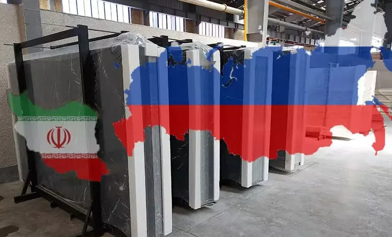 صادرات سنگ ساختمانی به روسیه