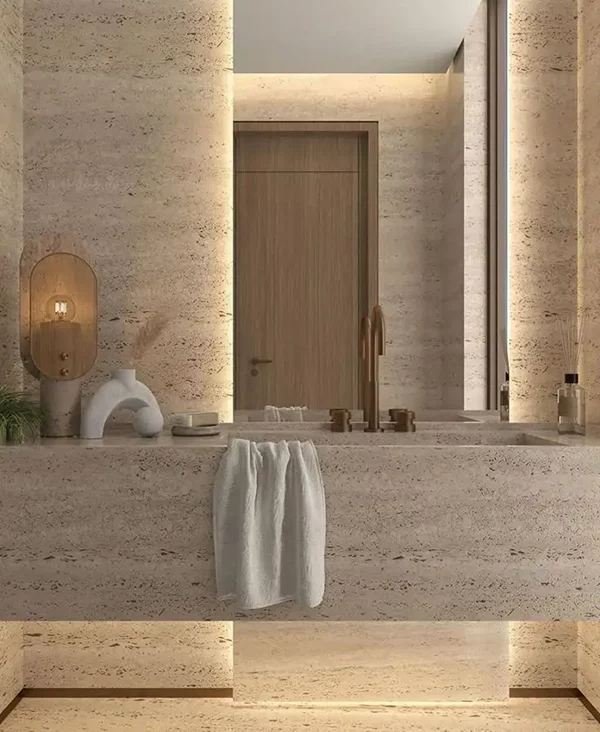 سنگ تراورتن برای سرویس بهداشتی