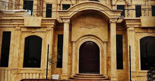 سنگ تراورتن دهشیر در نما